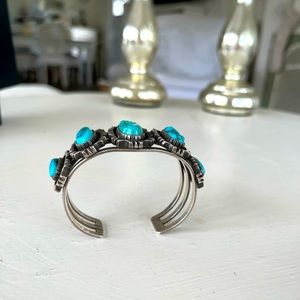 Sterling Silver and Turquoise Cuff Bracelet